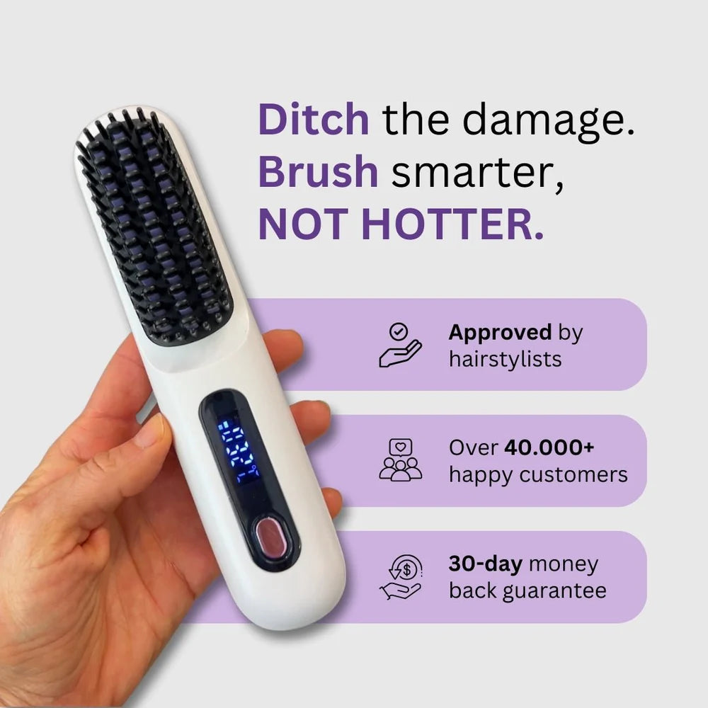 Famjunction™ Portable Straightener Brush