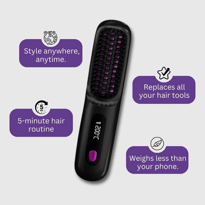 Famjunction™ Portable Straightener Brush